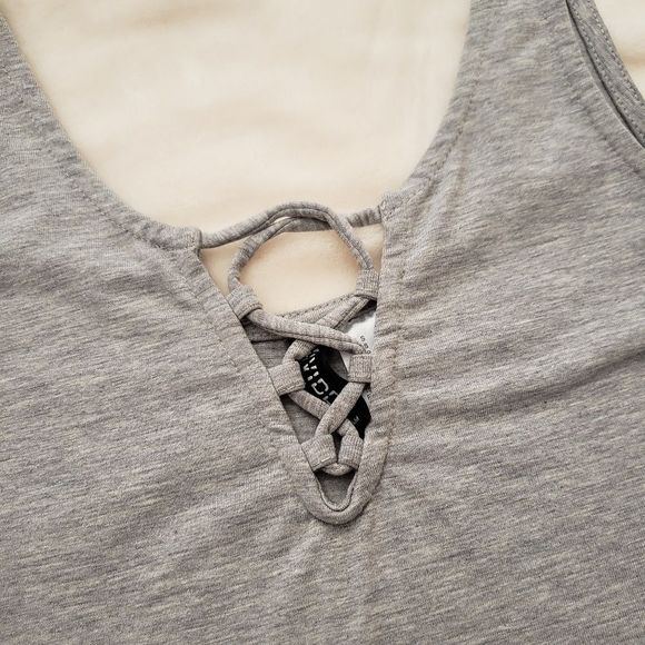 H&M DIVIDED Gray Bodysuit Small - Picture 3 of 4